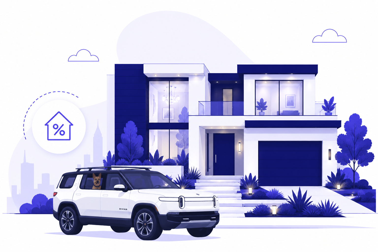 Modern home exterior